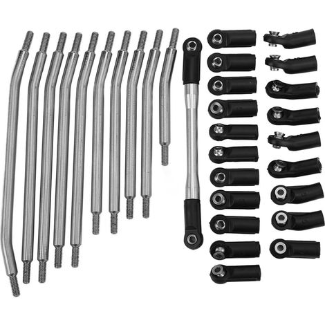 Biellette de direction en acier inoxydable antirouille et résistante à l'abrasion, indéformable, pour Axial SCX10 90046 90047 (1/5)
