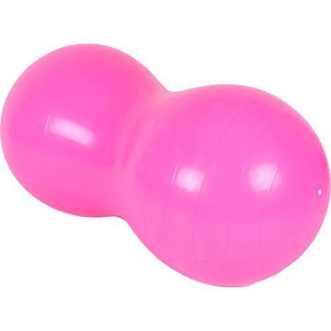 Ballon de gymnastique 50x100cm rose, cacahuète fitness gainage force abdominale, perte de poids, antidérapant, stabilité, entraînement physique (1/5)