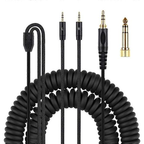 Flexibles Ohrhörerkabel mit elastischer Spirale für DENON AH-D7100 7200 D600 D9200 (1/5)