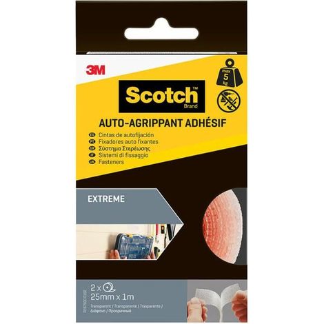 Rotolo di nastro adesivo Extreme, trasparente, 25 mm x 1 m, 2 pezzi, max 5 kg
