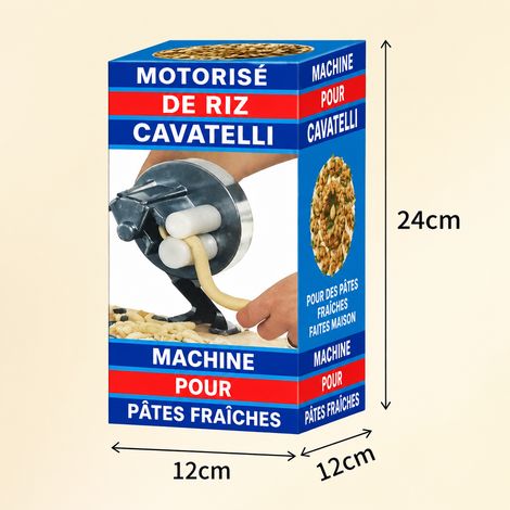 Machine à pâtes manuelle à manivelle en boîte carton réf 2559 1,2 kg – Livraison gratuite