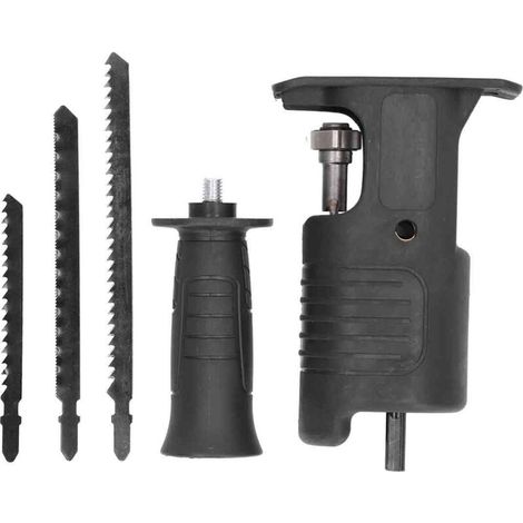 Kit de Fixation pour Scie Alternative pour Perceuse sans Fil avec Lames pour la Coupe du Métal et du Bois Scies Sauteuses pour Perceuse Kit de Fixation pour Scie Alternative Scie Perceuse Fixation-DOU