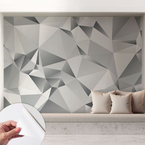 Fotomurale adesivo - murale da parete - Carta da parati autoadesiva - design parete moderno - Geometria astratta 208x146 cm (1/5)