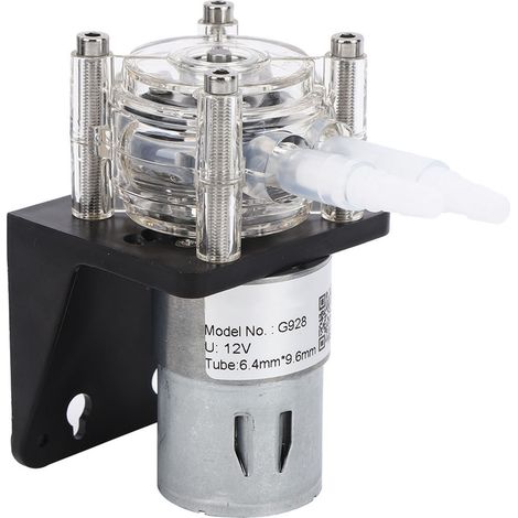 Pompe péristaltique haute qualité à grand débit, résistante à la corrosion, avec tête en polycarbonate transparent, 500 ml/min, 12 V (1/5)