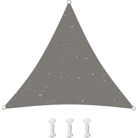 Tenda parasole, protezione UV al 95%, adatta per terrazza, balcone, giardino, feste, eventi all'aperto (2 x 2 x 2 metri, grigia) (1/5)