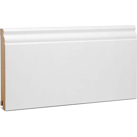 KGM Hamburger Sockelleiste Altberliner weiß MDF 19 x 145 mm 2,4 m