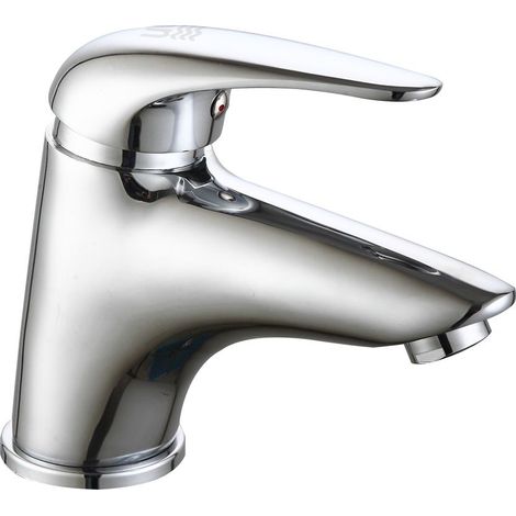 Grifo de Lavabo Monomando Cerezo Latón Cromado Cartucho Cerámico 40mm DP GRIFERIA (1/2)
