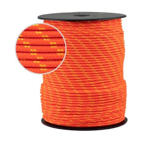 Cuerda Driza Fluorescente Nylon 3mm 100M Morado Naranja