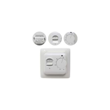 Chauffage au Sol Electrique sonde AC 220V 16A, Régulateur de Thermostat Plancher Chauffant Mécanique,Manuel Thermostat d'ambiance (1/5)