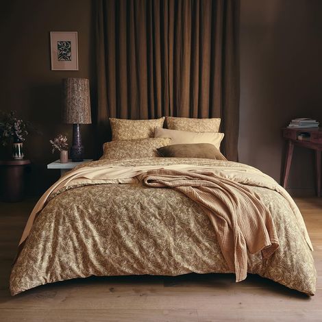 Housse de Couette imprimée en Satin de Coton, Bruyere, 260 x 240 cm, Vert Moyen (1/5)