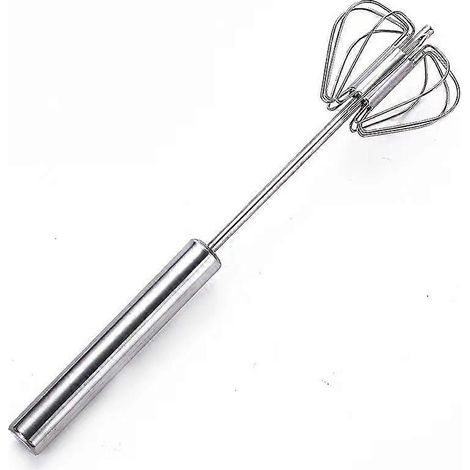 Batteur à œufs, batteur à œufs manuel en acier inoxydable, fouet à œufs en acier inoxydable, mousseur à lait, mixeur multifonction (1/5)