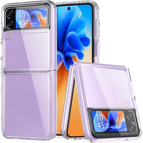 CUSTODIA PIEGHEVOLE PER SAMSUNG GALAXY Z FLIP 4 SILICONE TRASPARENTE SM-F721B (1/5)