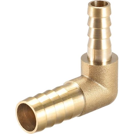 12mm à 8mm Raccord Cannelé Tuyau Laiton Barbelé 90 Degré Coude Tuyau Connecteur Coupleur Adaptateur Tube (1/3)