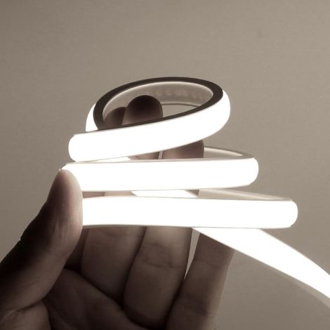 Ruban LED COB, Bande LED IP65 Etanche Bande Lumineuse 220V Super Lumineux 288 LEDS/M Flexible Bande lumière pour Escalier, Chambre, Noël, Fête, etc (Blanc, 10M) (1/5)