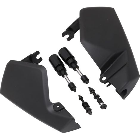 Protège-mains de moto coupe-vent et antidérapants en aluminium et fer, installation rapide, aucun outil nécessaire (1/5)