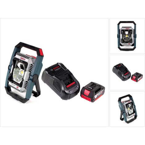 Bosch GLI 18V-2200 C Akku Lampe 18V 2200lm Bluetooth ( 0601446501 ) + 1x 5,0 Ah Akku + Ladegerät
