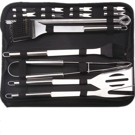 20-teiliges Grillset – Grillbesteck aus Edelstahl – Komplettes Grillzubehör