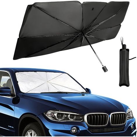 Sonnenschutz für die Windschutzscheibe faltbare Abdeckung faltbarer Ausleger Sonnenschutz für die Frontscheibe geeignet für die meisten Autos 140 140