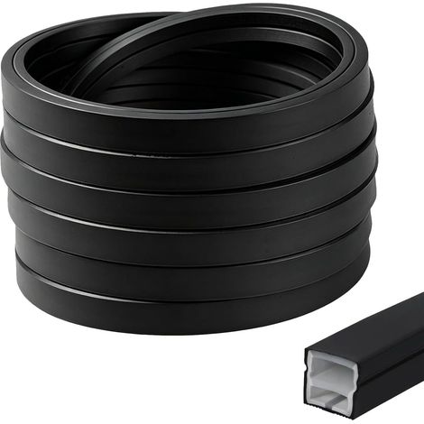 Profil LED en silicone flexible,Profilé LED en Silicone Etanche 5m,Profilé LEDs,Rail LEDs pour Panneaux Acoustiques,Profilés en Silicones Flexible,pour Plafond,Mur,TV,Panneau Acoustique (1/5)