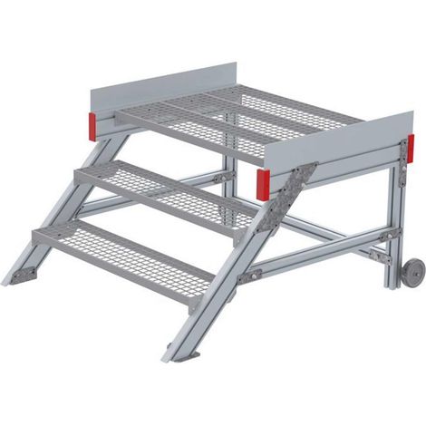 Euroline 514 Anstieg 45° 1000mm Stufenbreite 3 Stufen Stahl Gitterrost