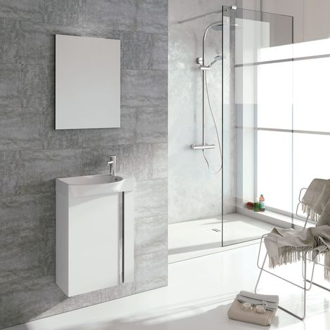 Ensemble meuble lave-mains Ancodesign 45cm - Blanc - Anconetti (1/2)