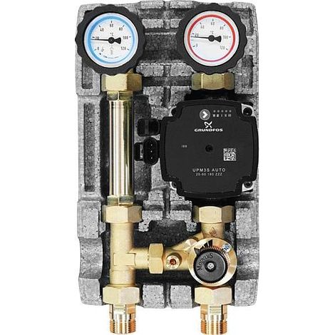 Banyo – Circulateur de chauffage Easyflow DN20 (3/4") – Vanne mélangeuse 3 voies – Pompe Grundfos – Température max. 110°C – Pression max. 10 bar