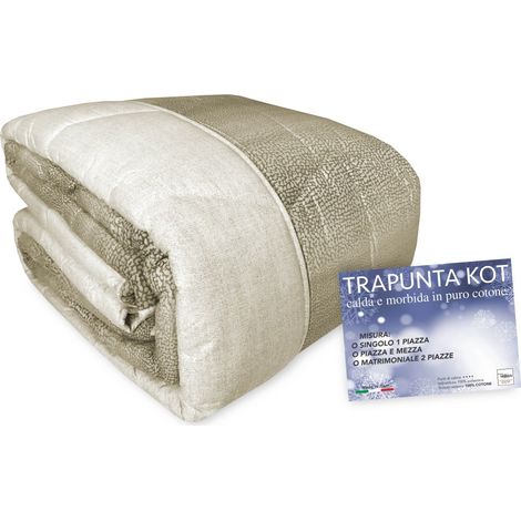 TRAPUNTA KOT © dis. BOY beige MADE in ITALY puro COTONE 1 PIAZZA