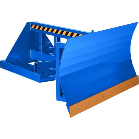 R+R Industrietechnik Schneeschieber Typ RSP-18 mit Polyurethanschürfleiste Schildbreite 1800mm RAL 5010 Enzianblau