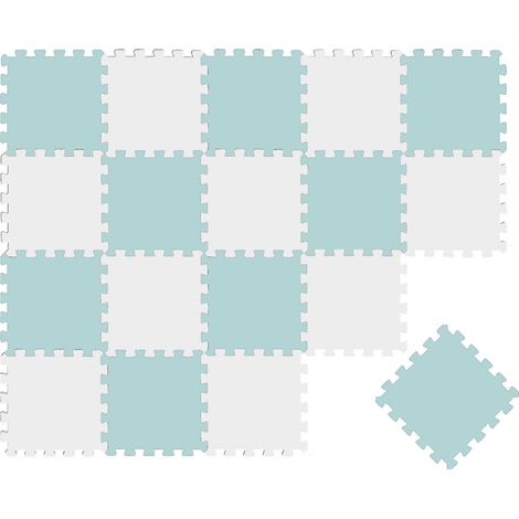 18 Pièces Tapis de Sol Bébé - 30x30 Dalles en Mousse EVA - Carrés Puzzle Enfant (1/5)