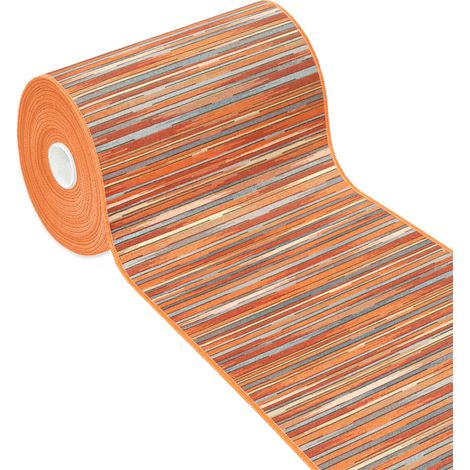 Emmevi Mv S.P.A. – Tapis de cuisine antidérapant lavable 52x110 cm – Tissage plat en polyester et coton – Motif bamboo moderne – Pour espaces intérieurs