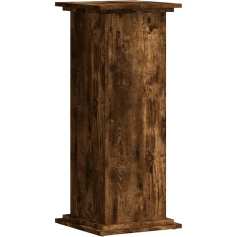 Portavaso portafiori 33 x 33 x 80 cm in legno ingegnerizzato marrone 020045155
