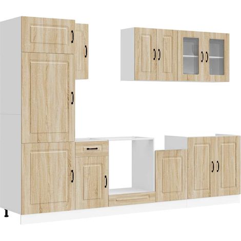 Maison Exclusive - Mueble cocina Kalmar roble sonoma 8 pzas mader (1/5)