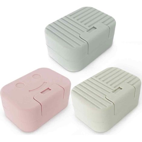 Boîte À Savon - PP Écologique - Séchage Rapide - Pour Voyage et Salle De Bain - Lot De 3 (1/5)