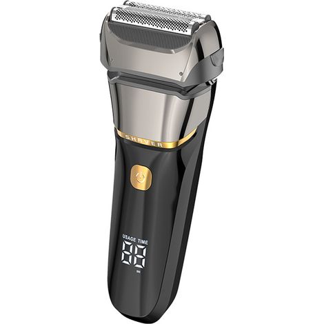 Rasoir électrique pour homme, 3 têtes, sans fil et rechargeable, avec indicateur de charge LED, tondeuse à barbe étanche pour rasage sur peau sèche ou humide. (1/3)