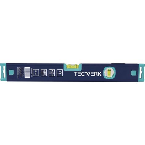 Niveau à bulle 60cm alu.bleu m.aimant ± 0,5 mm/m TECWERK (1/4)