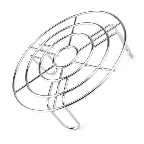 Support à Vapeur en Acier Inoxydable, Ronde Support de Cuisson Grille de Cuisson Grille Refroidissement de Cuisson Support pour Cuiseur Vapeur Accessoires pour friteuse, étuve, Four à Micro-Ondes (1/5)