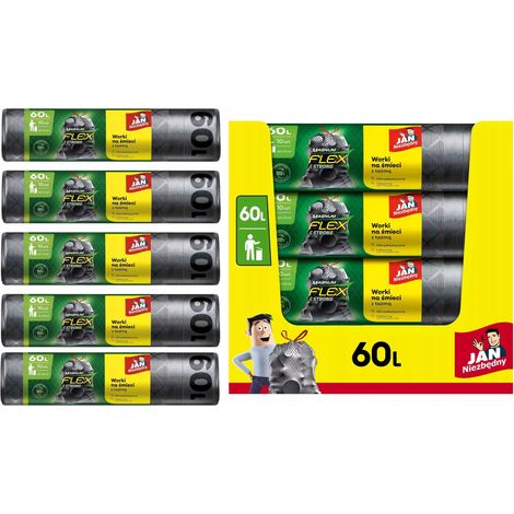 Jan Niezbędny LD Magnum Flex Bags Tape 60L 10pcs - 5 packs