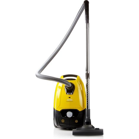Aspirateur avec Sac – Turbo Clean X – Inclus 5 Sacs – 5L – 800W – Silencieux 73 DB – Système de Filtre HEPA – Jaune/Noir (1/5)