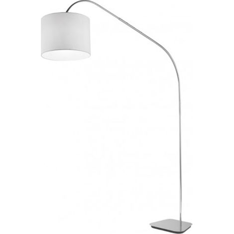 Lampe sur pied arquée en métal avec abat-jour en tissu Glam (1/2)