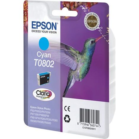 Cartucho tinta epson c13t08024011 px810fw cian