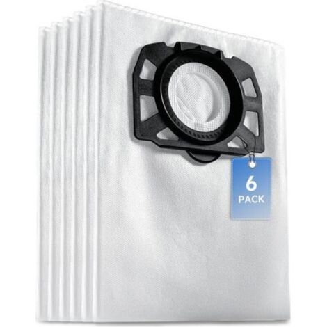 6 KFI 487 Sac Aspirateur pour Karcher WD4 WD5 WD6 WD5P WD6P Premium MV4 MV5 MV6 Sac à Poussière Filtrant en Polaire Remplacement Sacs Filtrants Sacs Aspirateur Sec et Humide 2.863-006.0 (1/5)