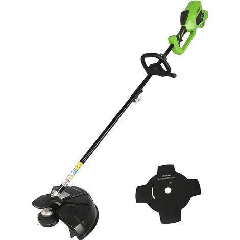 Débroussailleuse à Batterie avec Moteur Sans Balai, Harnais, Hauteur Réglable, Largeur de Coupe 40 cm, Fil en Nylon 2 mm ou Lame 25 cm SANS Batterie 40V ni Chargeur (1/5)