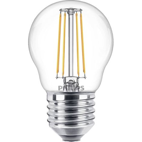 Philips LED 76317600 LED CEE F (A - G) E27 forme de goutte 4.3 W = 40 W blanc chaud (Ø x L) 4.5 cm x 8 cm 1 pc(s) A860802 (1/5)