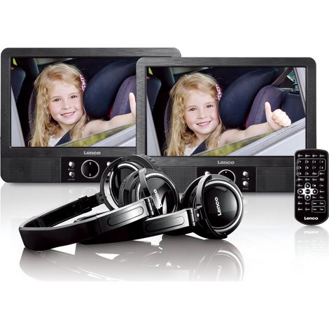 Lenco MES-415 reproductor de dvd/bluray portátiles Reproductor de DVD portátil 22,9 cm (9") 802 x 480 Pixeles Negro