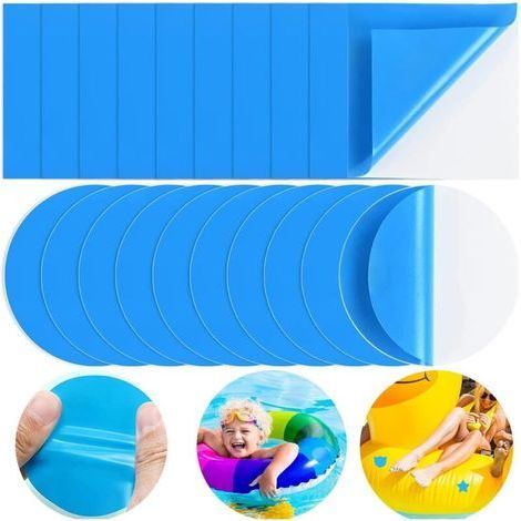 Lot de 20 Reparation Liner Piscine,Rustine Piscine,Kit Réparation Spa Gonflable pour Lit à Eau, Canapés/Piscines Gonflables (1/5)