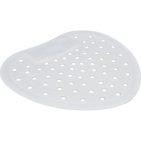 Désodorisant pour grille d'urinoir à larges trous, anti-éclaboussures, parfumé, blanc. (1/5)