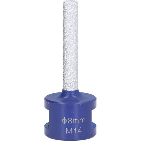 Fraise à rainurer diamantée brasée sous vide, filetage M14 pour céramique dure, 8mm (1/5)