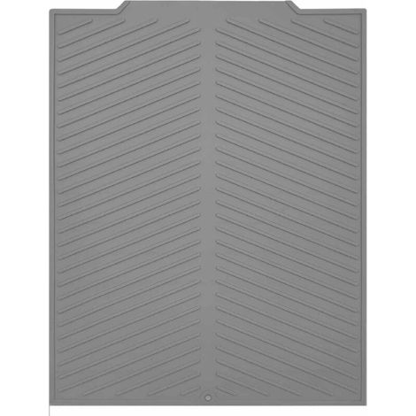 Tapis absorbant et drainant perforé, 43 x 34 cm, tapis absorbant et drainant en silicone, séchage rapide (vertical).