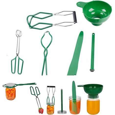 Einmachglaszange (6-teilig) – Greifzange – Marmeladentrichter (1/5)