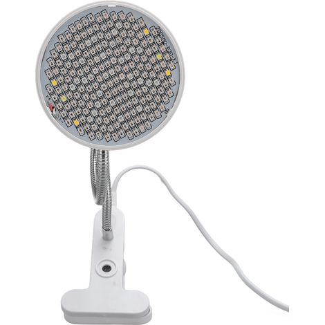 Lampe de croissance LED 8W à spectre complet avec pince de bureau, bras flexible pivotant, douille E27, 110-220V, pour une utilisation en intérieur (prise européenne). (1/5)